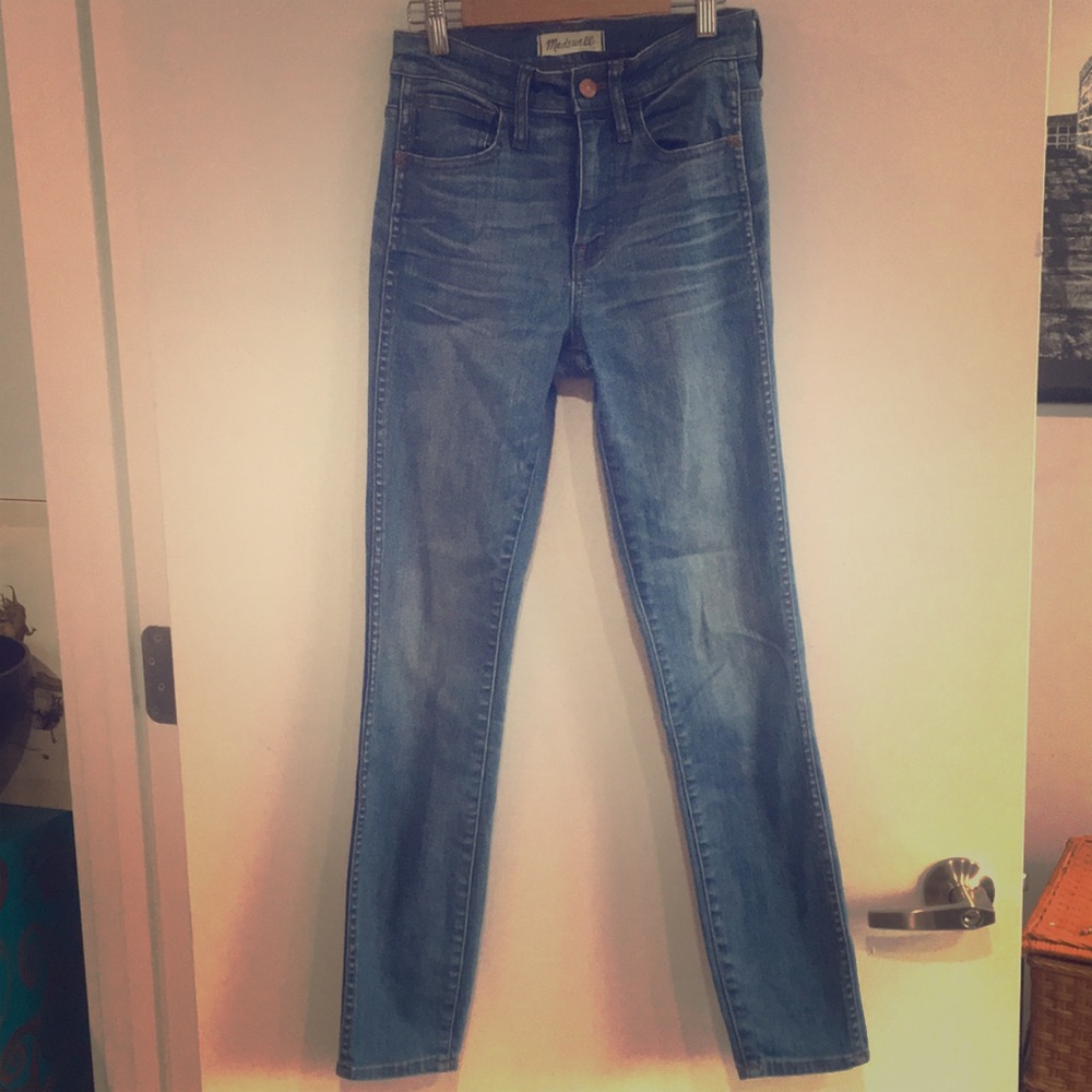 10” high-riser skinny skinny Madewell jeans